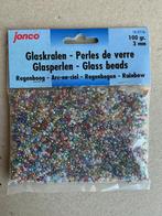 Zakje glaskralen regenboog 3mm, Hobby en Vrije tijd, Ophalen of Verzenden, Nieuw, Overige thema's, Overige typen