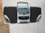 vintage draagbare philips stereotoren radio cd en cassettede, Philips, Gebruikt, Cd-speler, Ophalen of Verzenden