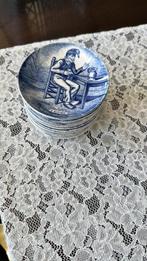Porseleinen Delfts Blauwe Vintage bordjes (drinkers), Antiek en Kunst, Antiek | Keukenbenodigdheden, Ophalen of Verzenden