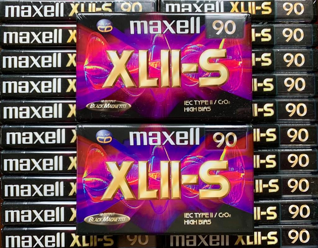 NIEUW Maxell XLII-S90 cassettebandjes NOS XLII-S 90 XLIIS, Cd's en Dvd's, Cassettebandjes, Nieuw in verpakking, Onbespeeld, 2 t/m 25 bandjes