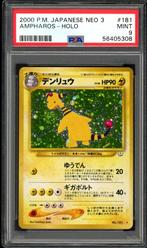 Ampharos Holo PSA 9 - #181 - Japanese Neo 2000, Hobby en Vrije tijd, Verzamelkaartspellen | Pokémon, Ophalen of Verzenden, Zo goed als nieuw