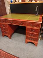 Bureau van Taxus in Nieuwstaat met Lederen Blad, Ophalen of Verzenden