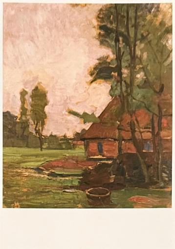 0568  PIET MONDRIAAN ~ boerenhuis en waterput  beschikbaar voor biedingen
