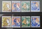 NVPH 248-251 gestempeld (2x). Kinderzegels 1932., Verzenden, T/m 1940, Gestempeld