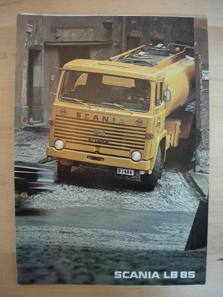 Scania LB 85 Brochure 1972 – LB85 - NL, Boeken, Auto's | Folders en Tijdschriften, Gelezen, Overige merken, Ophalen
