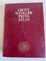 Grote Winkler Prins Atlas 1972 in box compleet met 6 kaarten, Gelezen, Overige atlassen, Diverse auteurs, Ophalen of Verzenden