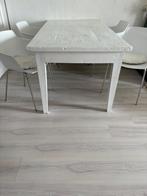Eettafel + 4 stoelen, Kunststof, Zo goed als nieuw, Vijf personen of meer, Rechthoekig