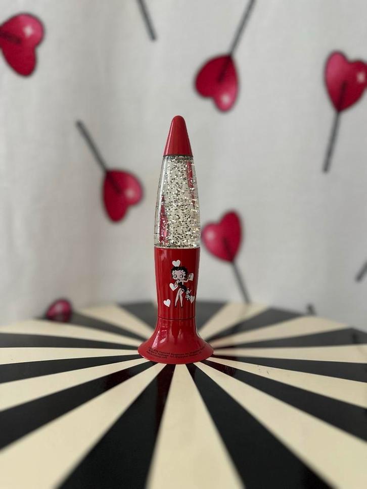 BETTY BOOP - Lavalamp | Retro | Y2K | Glitters | Vintage, Huis en Inrichting, Lampen | Hanglampen, Zo goed als nieuw, Minder dan 50 cm