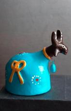 Schattige Klei Folk Art Koe Beeld sculptuur aardewerk, Antiek en Kunst, Ophalen of Verzenden