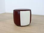 vintage poef, Ophalen, Rond, Minder dan 50 cm, Minder dan 50 cm