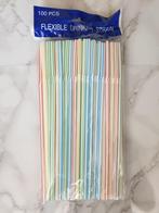Plastic Rietjes - 100Stuks, Ophalen of Verzenden