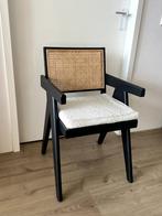 Westwing Collection Armstoel Sissi met Weens vlechtwerk, Huis en Inrichting, Stoelen, Ophalen, Riet of Rotan, Zwart, Zo goed als nieuw