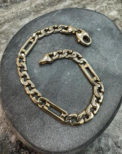 14K gouden massieve armband, Sieraden, Tassen en Uiterlijk, Armbanden, Nieuw, Goud, Goud, Ophalen of Verzenden