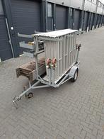 Layher steiger op aanhanger, Doe-het-zelf en Verbouw, Steigers, Ophalen of Verzenden, Gebruikt, Rolsteiger of Kamersteiger, 5 meter of hoger