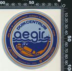 Sticker: Duikcentrum Aegir - Stein, Verzamelen, Verzenden, Zo goed als nieuw, Bedrijf of Vereniging