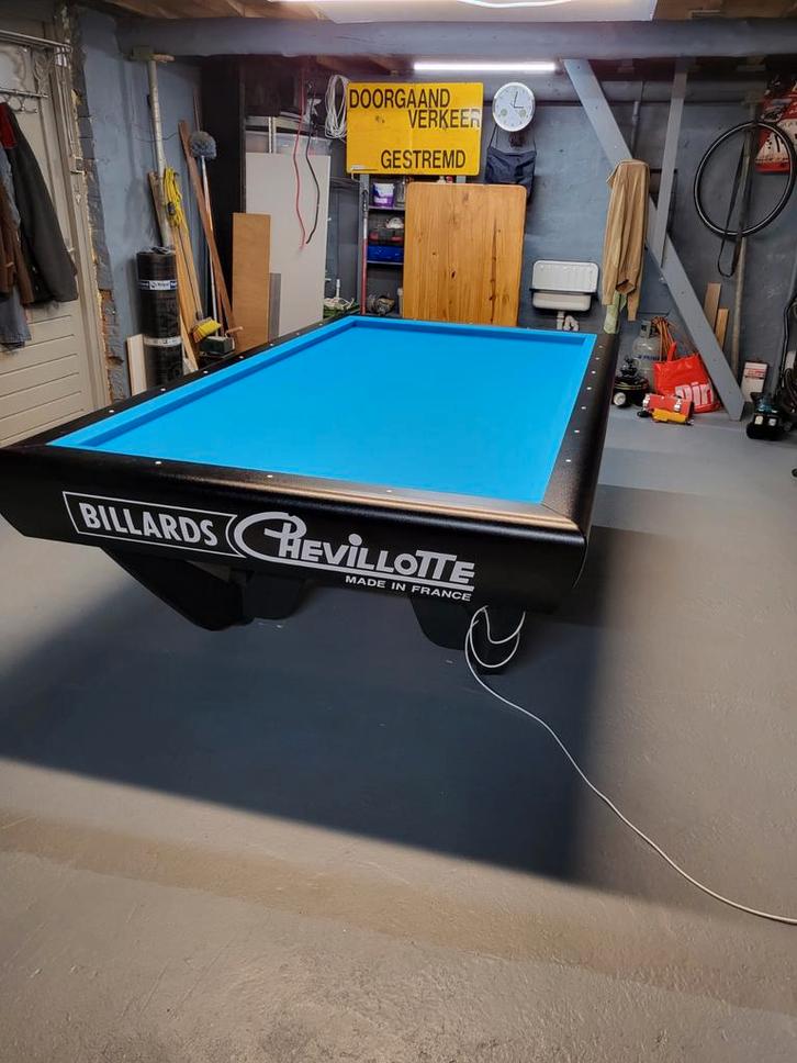 Chevillotte Biljarttafel - 230x115cm, Sport en Fitness, Biljarten en Poolen, Zo goed als nieuw, Biljarttafel, Ophalen