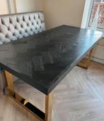 Ricond Blackbone tafel gouden poten Kuster style, Ophalen of Verzenden, Zo goed als nieuw, Rechthoekig, 50 tot 100 cm