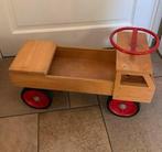 Houten loopauto, Ophalen, Gebruikt