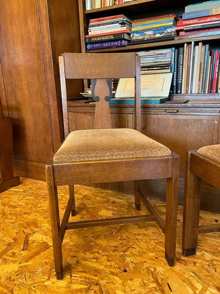Amsterdamse School Stoelen - Set van 2, Antiek en Kunst, Antiek | Meubels | Stoelen en Banken, Ophalen of Verzenden