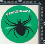 Sticker: Spinbaan - Den Burg Texel, Ophalen of Verzenden, Zo goed als nieuw, Bedrijf of Vereniging