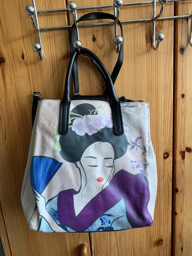 Mooie Ynot Geisha dames tas(nr.7 D4), Sieraden, Tassen en Uiterlijk, Tassen | Damestassen, Gebruikt, Schoudertasje, Overige kleuren