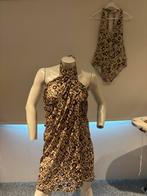 Antigel badpak met bijpassend pareo kan ook als jurkje xl, Bruin, ., Badpak, Ophalen of Verzenden