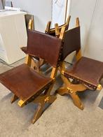 Vintage stoelen 3 stuks €60, Ophalen, Bruin, C, Vintage