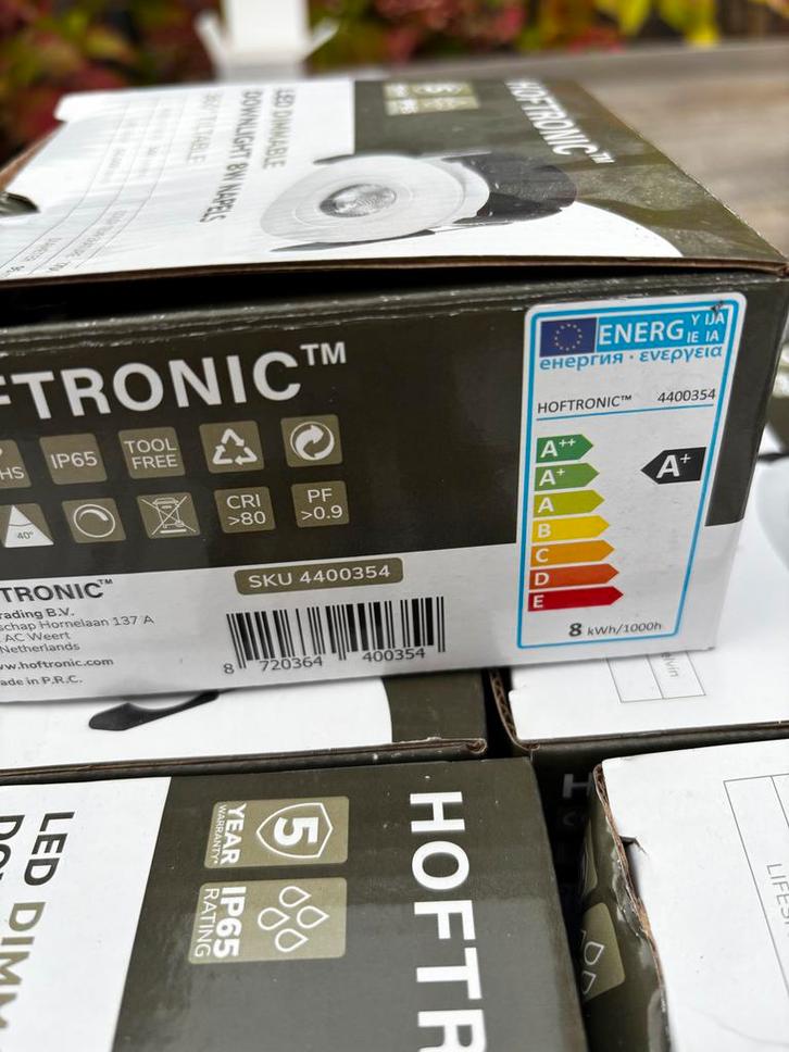 LED Lichtspotjes - HofTronic 8W Dimbaar, Huis en Inrichting, Lampen | Losse lampen, Nieuw, Led-lamp, Minder dan 30 watt, Overige fittingen