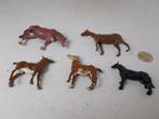 Jaren 20/30 BRITAINS Ltd. LEAD (LOOD) FARM HORSES 5 X., Antiek en Kunst, Antiek | Speelgoed, Ophalen of Verzenden