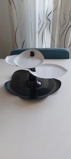 Zak designs serveerplateau serveerschaal zwar wit, Ophalen of Verzenden, Gebruikt