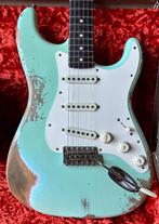 Fender 1959 Stratocaster Heavy Relic Faded Aged Surf Green, Muziek en Instrumenten, Snaarinstrumenten | Gitaren | Elektrisch, Solid body