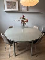 Eettafel Barki grijs House doctor + 4  stoelen, Huis en Inrichting, Tafels | Eettafels, Ophalen, 50 tot 100 cm, 100 tot 150 cm