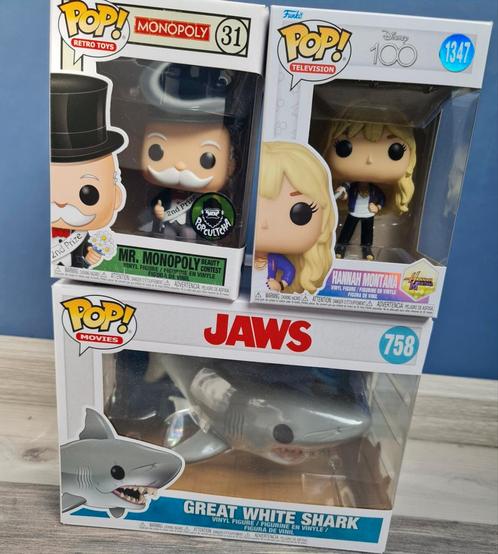 Funko pop Jaws great white shark Hannah Montana funkos, Verzamelen, Poppetjes en Figuurtjes, Zo goed als nieuw, Ophalen of Verzenden