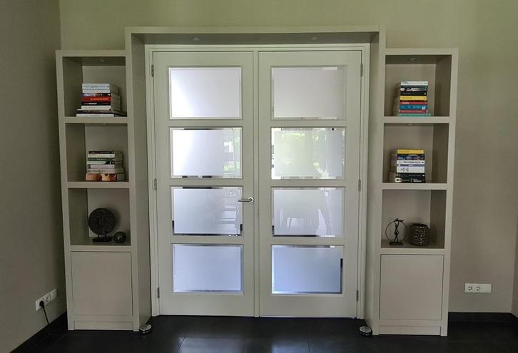 Boekenkast - voor om een dubbele deur, Huis en Inrichting, Kasten | Boekenkasten, Zo goed als nieuw, 200 cm of meer, 200 cm of meer
