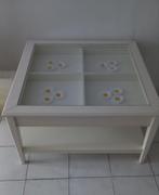 Salontafel 90x90 cm met la., 50 tot 100 cm, Vierkant, Zo goed als nieuw, Minder dan 50 cm