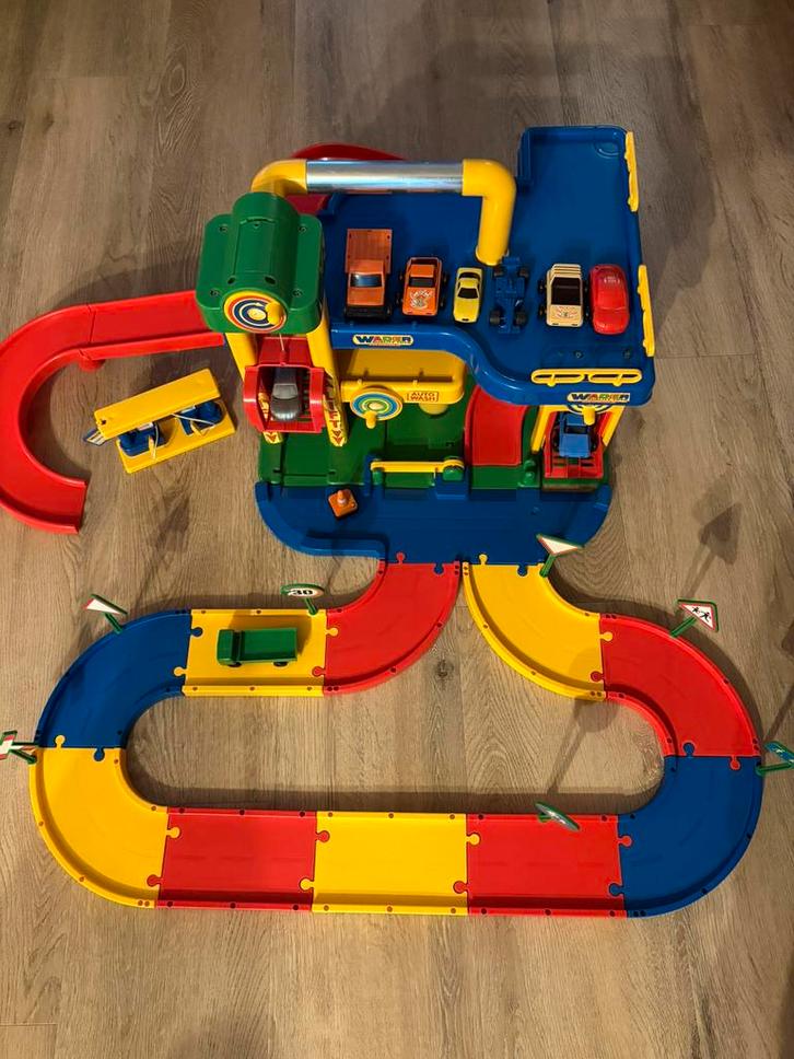 Wader Parkeergarage met Speelstraat, Kinderen en Baby's, Speelgoed | Overig, Gebruikt, Jongen of Meisje, Ophalen of Verzenden