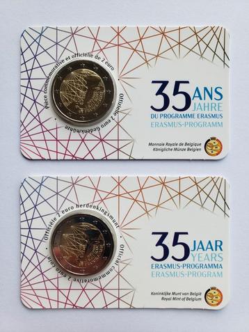 Coincard 2 euro België 2022 (NL + FR) - Erasmus Programma  beschikbaar voor biedingen