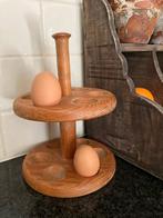 Rond houten eierrekje brocant,vintage,keuken, Ophalen of Verzenden, Zo goed als nieuw, X, X