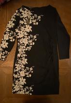 Zwarte jurk met print merk Bonprix maat 42, Zwart, Maat 42/44 (L), Nieuw, Ophalen of Verzenden