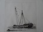 Ets oud schip Hulk haven Porthmouth Engeland EW Cooke 1850, Antiek en Kunst, Verzenden