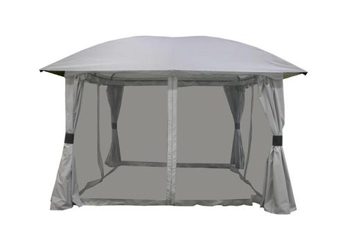 Tuinpaviljoen 3,5x3,5 Stone Grey Lindo, Tuin en Terras, Partytenten, Nieuw, Paviljoen, Minder dan 5 meter, Minder dan 4 meter