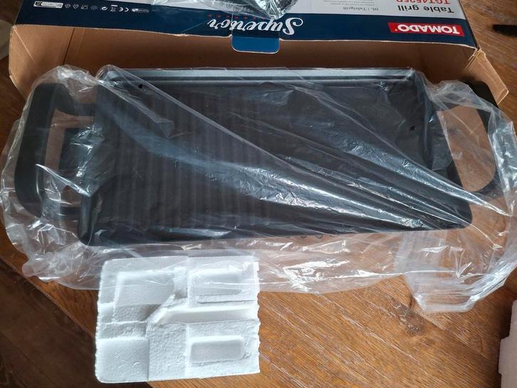 Tomado Grillplaat - Tafelgrill, Witgoed en Apparatuur, Grillplaten, Nieuw, Tafelgrill, Ophalen of Verzenden
