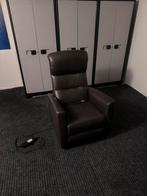 Elektrische relaxstoel, Huis en Inrichting, Ophalen, Relax, Bruin, Leer