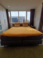 Luxe Boxspring 180x220 cm in antracietgrijs, Huis en Inrichting, Ophalen, Gebruikt, Tweepersoons, 180 cm