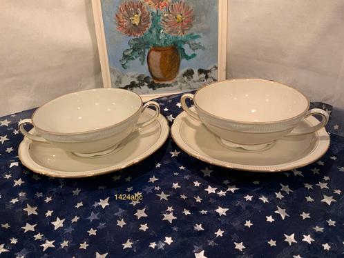 Zeh Scherzer Bavaria Germany soup bowl 2x, Huis en Inrichting, Keuken | Servies, Zo goed als nieuw, Overige stijlen, Glas, Ophalen of Verzenden