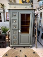 Meidenkast glas in lood servieskast linnenkast buffetkast, Ophalen, 50 tot 70 cm, 105 cm of meer, Nvt