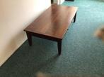 Donkerhouten salontafel met lades. 30 euro, Huis en Inrichting, Ophalen, Gebruikt, 100 tot 150 cm, 50 tot 100 cm