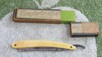 oud scheermes/ lederen scheermesslijper/ E 12,50 pst., Antiek en Kunst, Ophalen of Verzenden