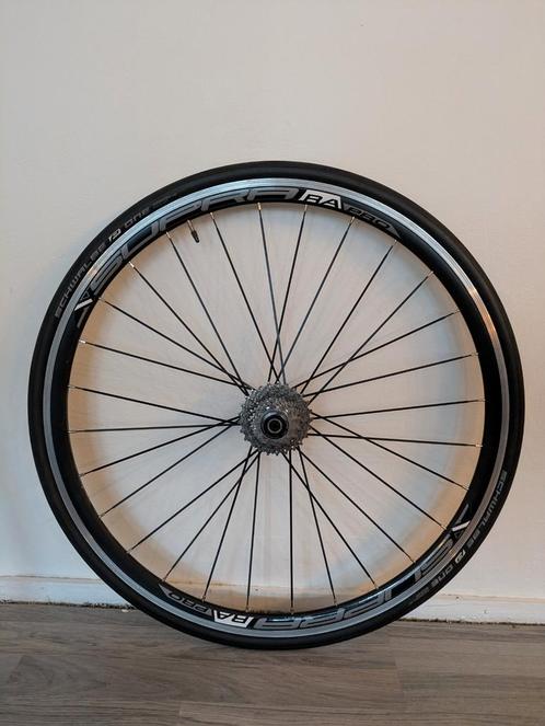 Supra RA Pro wielen met banden en cassette, Fietsen en Brommers, Fietsonderdelen, Zo goed als nieuw, Racefiets, Wiel, Ophalen
