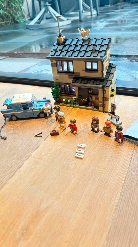 Harry Potter huis met blauwe auto, Kinderen en Baby's, Speelgoed | Bouwstenen, Zo goed als nieuw, Ophalen of Verzenden